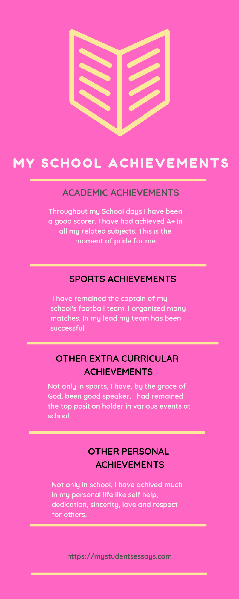 accomplishment essay example