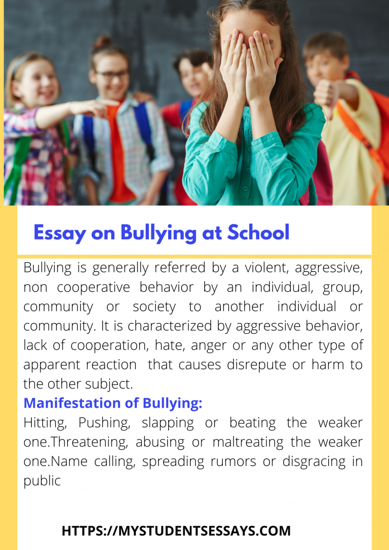 long essay on bullying