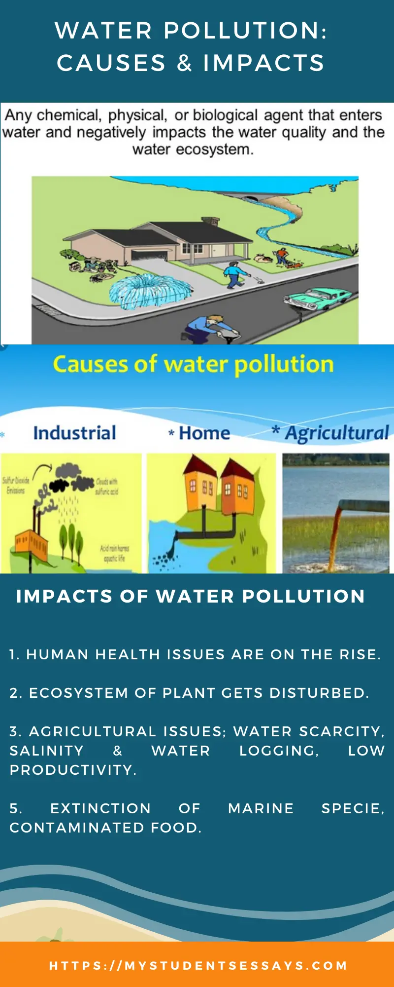 Water Pollution its Causes & Impacts Essays & Speeches with Quotes for Students