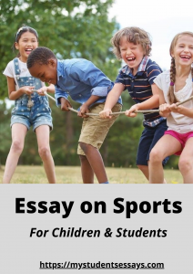 essay on sports for class 1