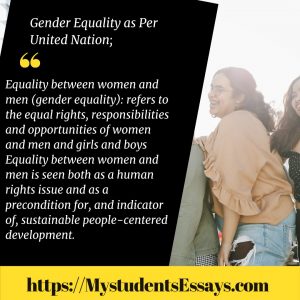 gender equality and human rights essay