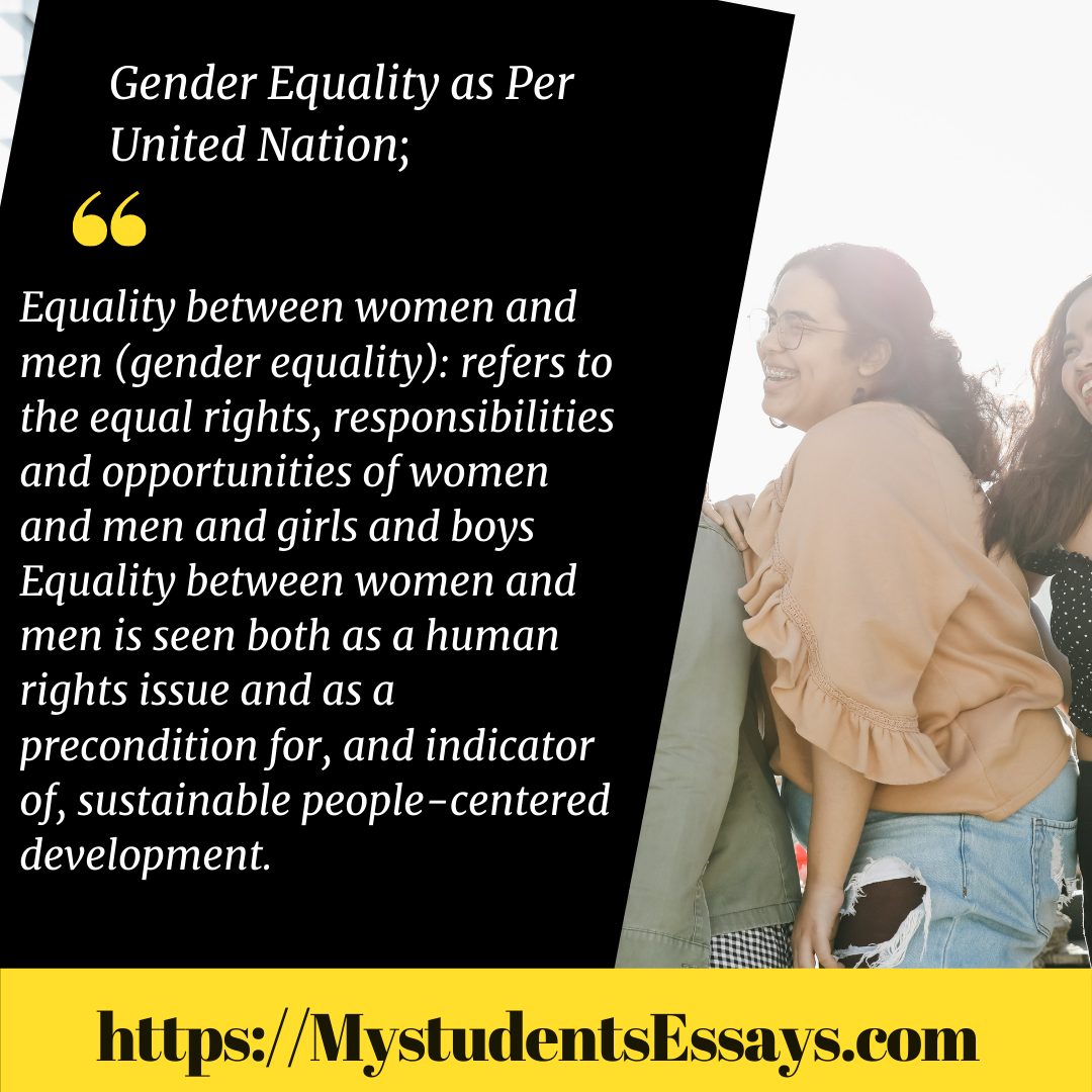 Essay on Gender Equality | Gender Discrimination Essays & Speeches