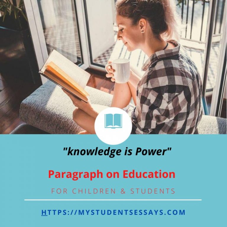 write paragraph about education