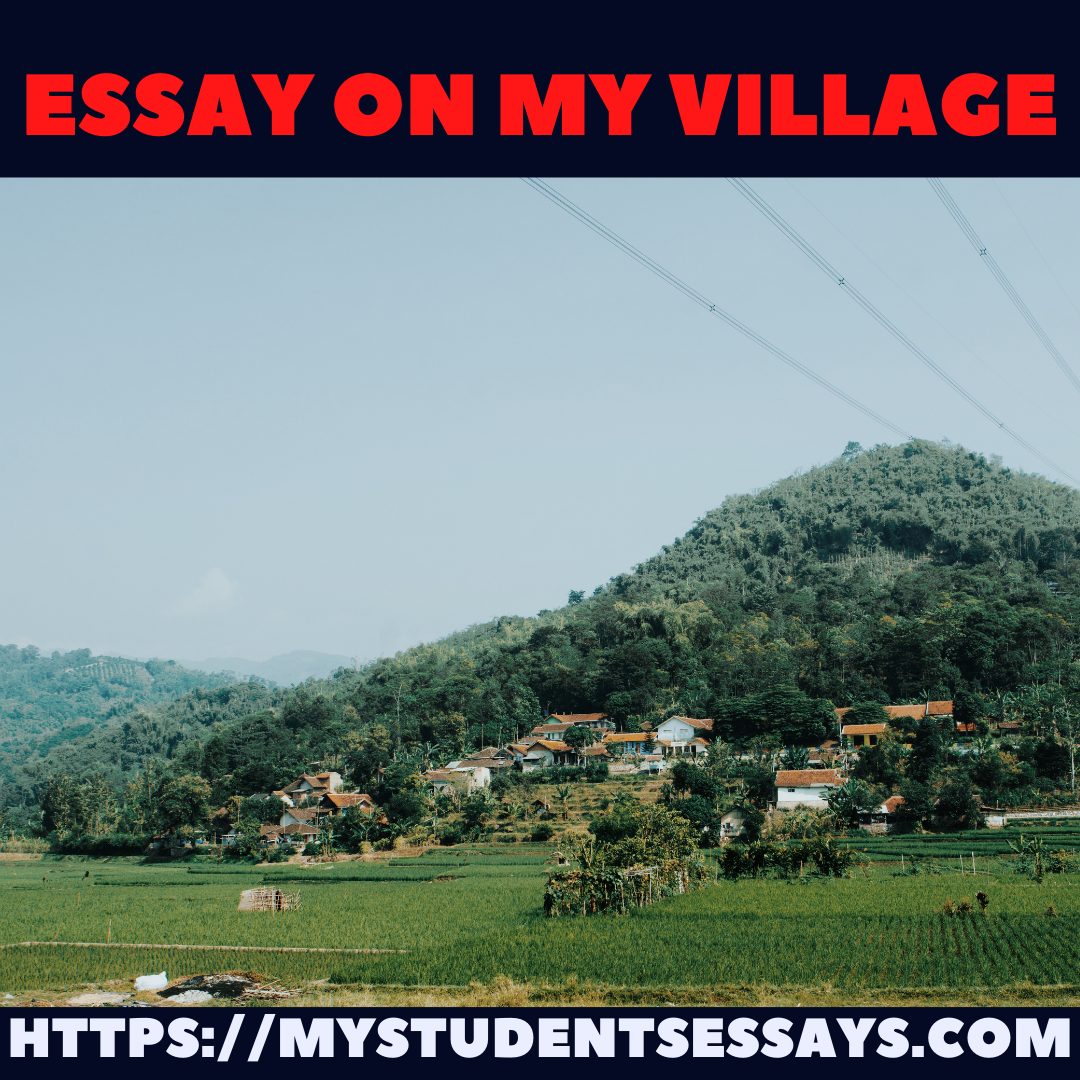 my village essay for kids