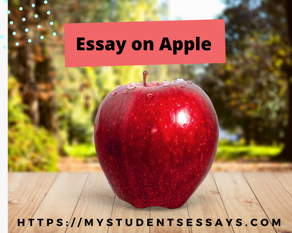 essay on an apple for class 1