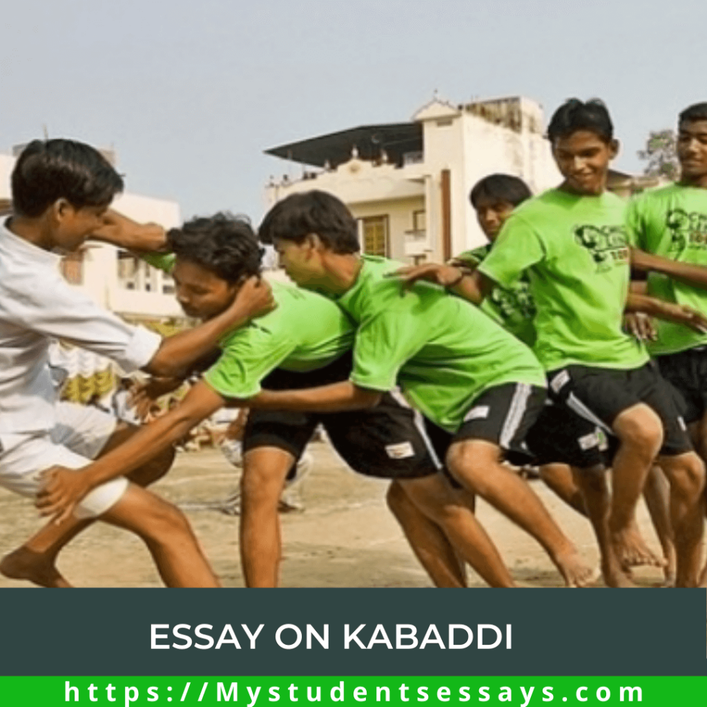 kabaddi long essay in hindi language