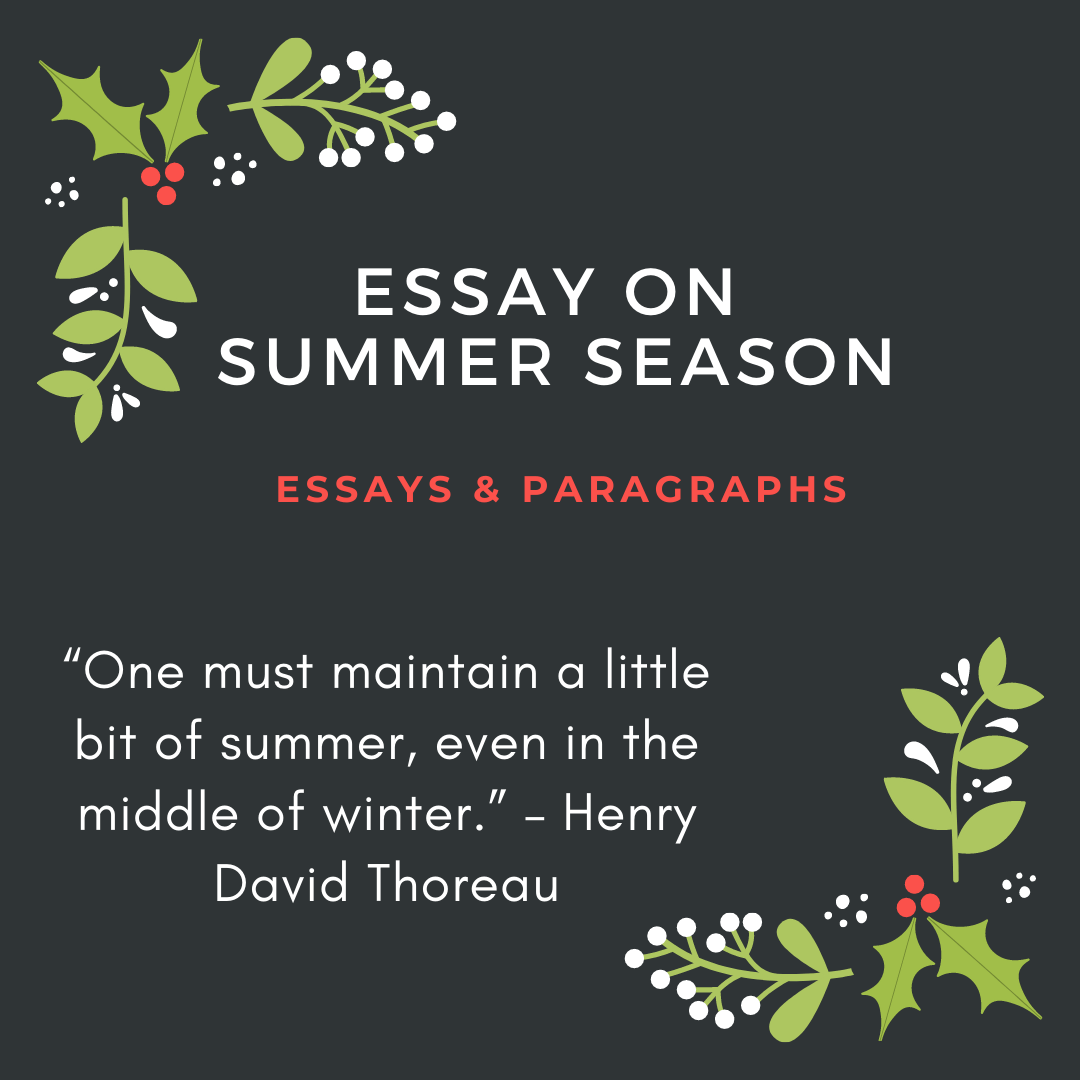 descriptive essay on summer season