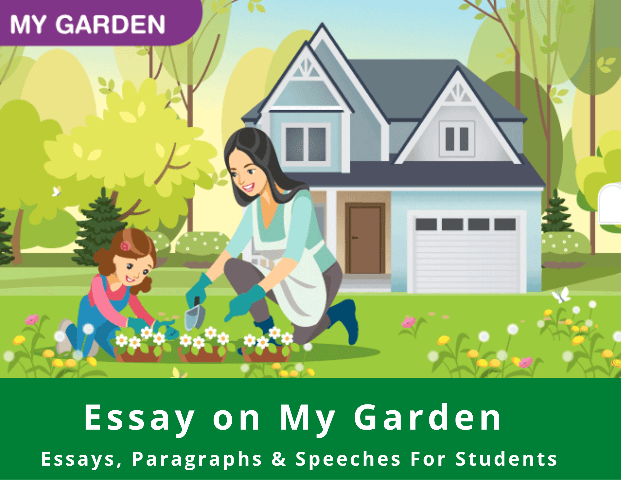 write a descriptive essay on our school garden