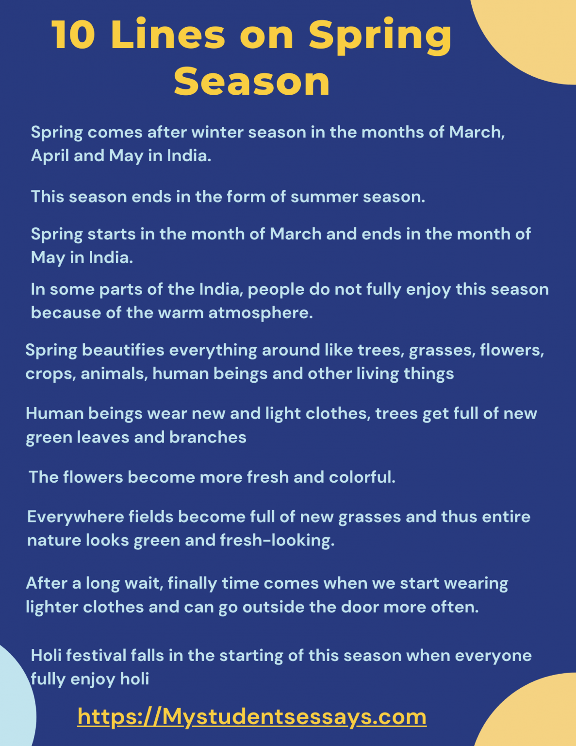 essay about spring