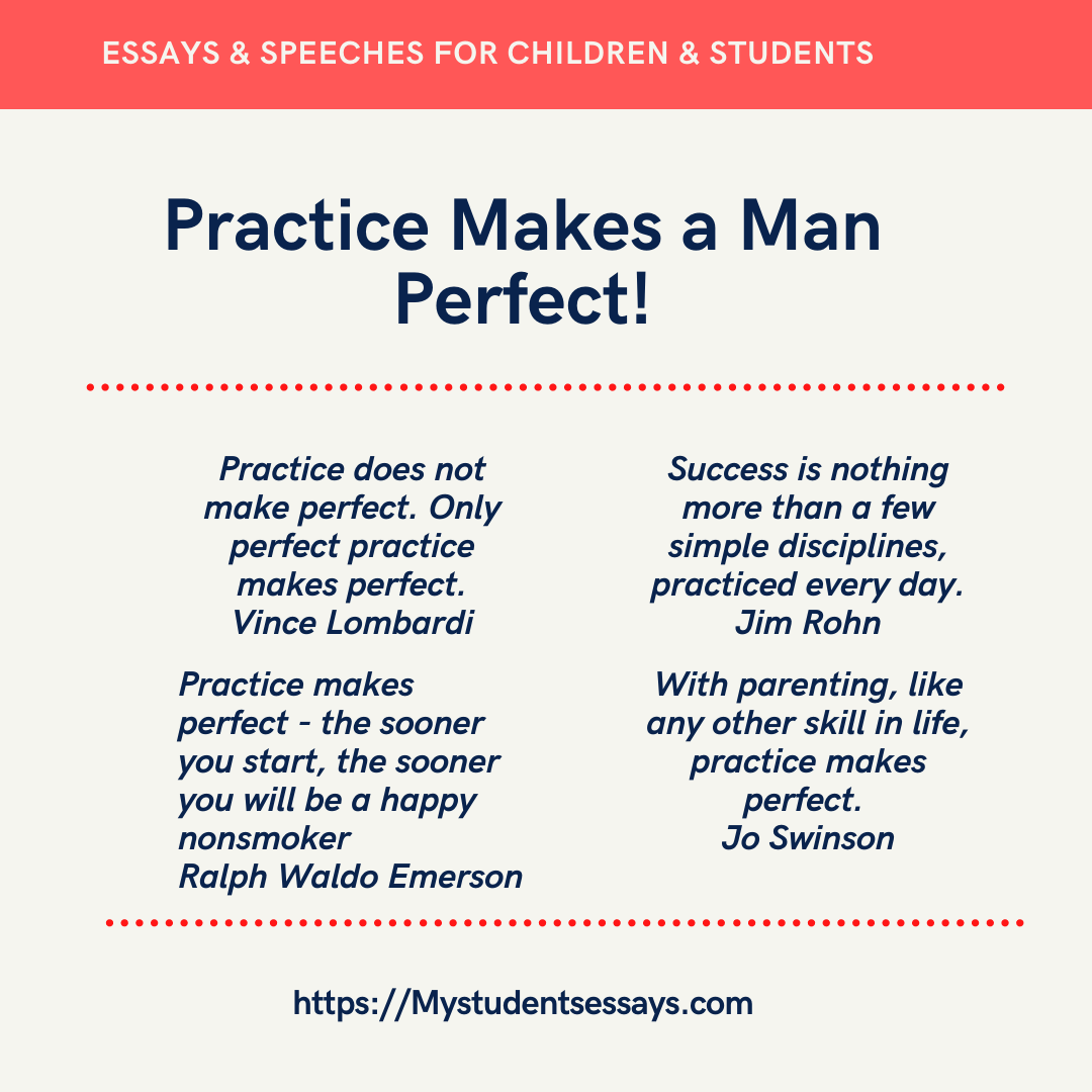 practice makes perfect essay 100 words