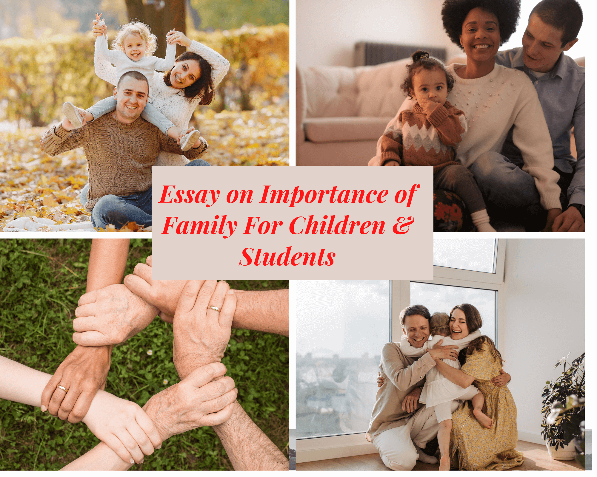 Essay on importance of family for children and students