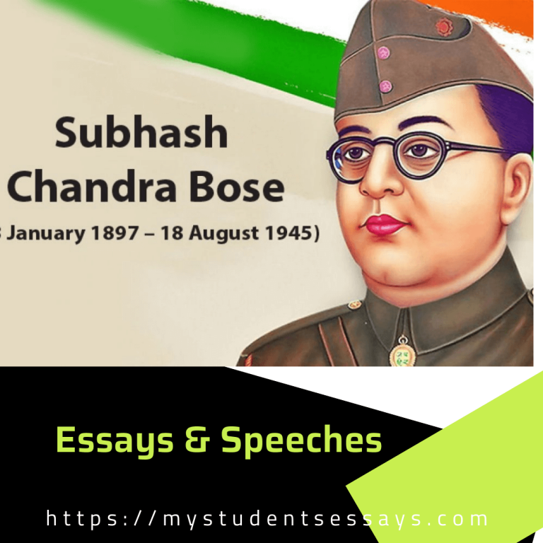 essay writing on netaji subhash chandra bose