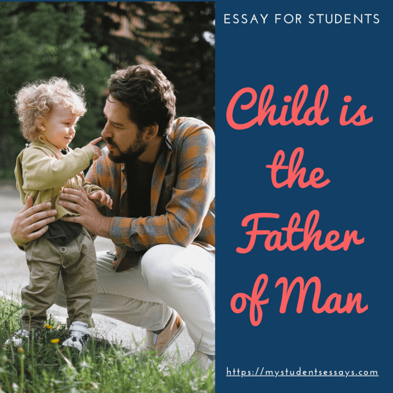 child is the father of man essay