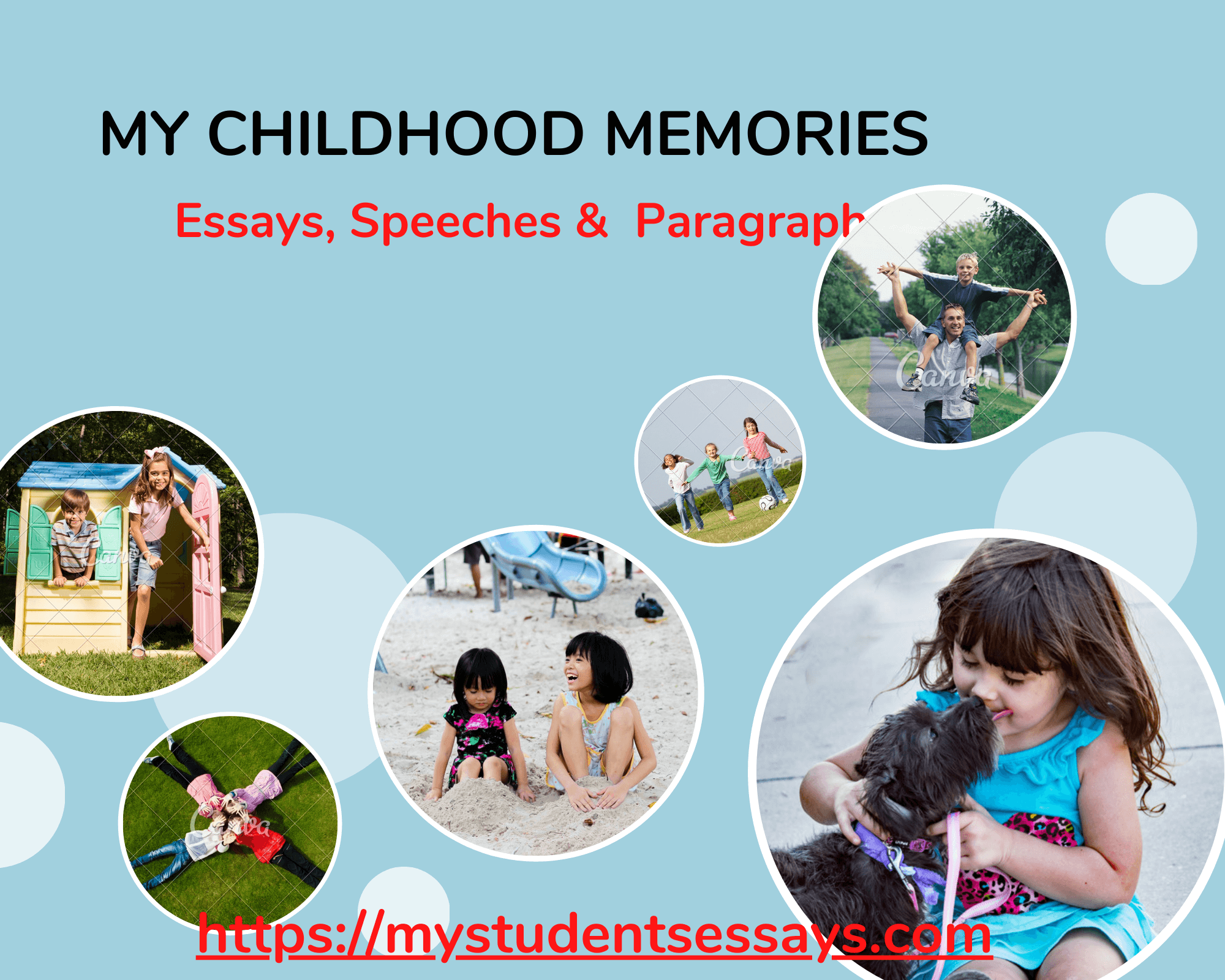Essay on my childhood memories for children & students