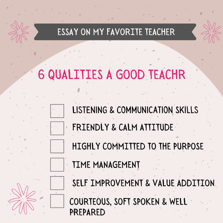 teacher essay qualities