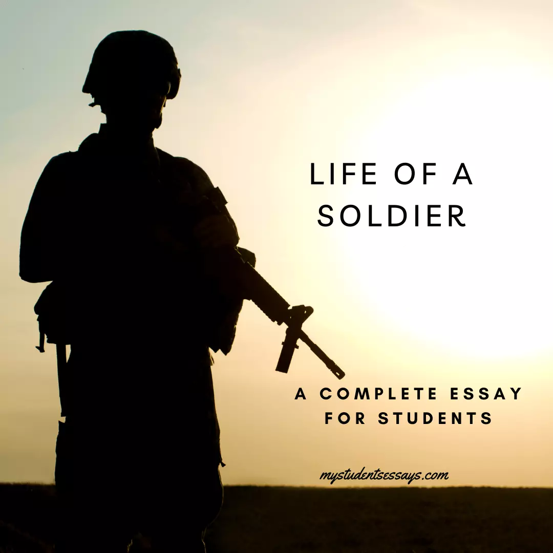 short essay on the soldier