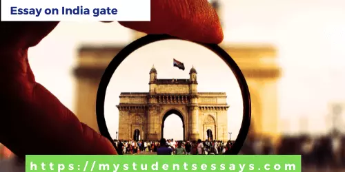 Essay on India Gate for students