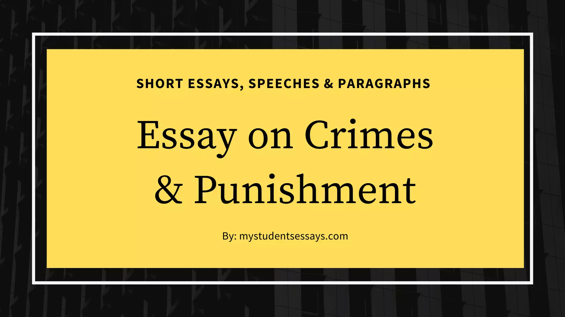 drug use and crime essay