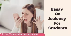 Essay on Jealousy for students