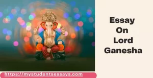 Essay on Lord Ganesha