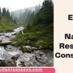 Essay on Natural Resources Conservation