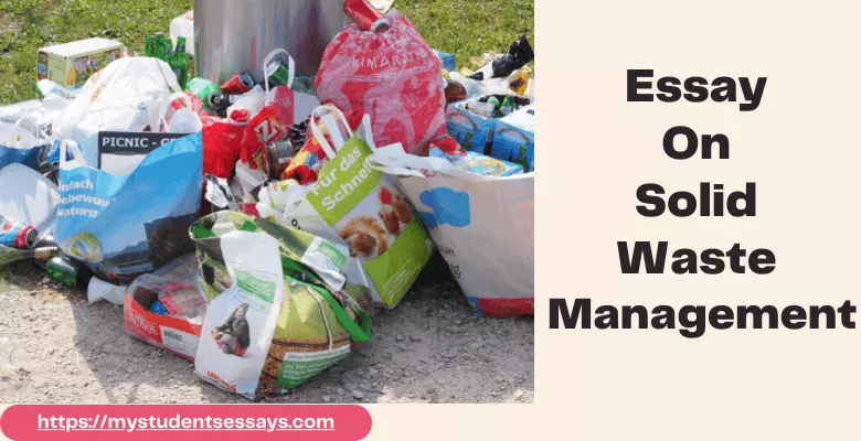 solid waste management essay pdf