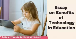 Essay on benefits of technology in education