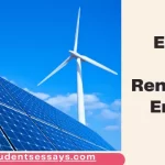 Essay on Renewable Energy [ Types, Examples & Benefits ]