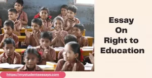 Essay on right to education