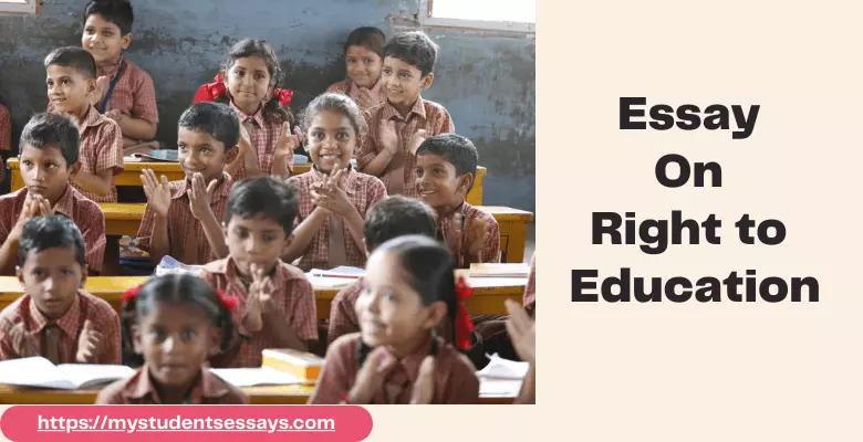 essay on right to education for class 10