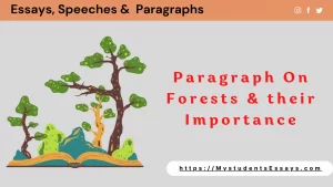 Paragraph on Forests & their Importance