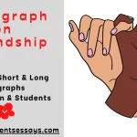 Write a Paragraph on Friendship