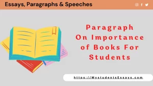 Paragraph on Importance of Books