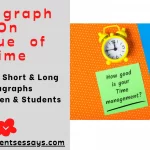 Paragraph on Value of Time For Students