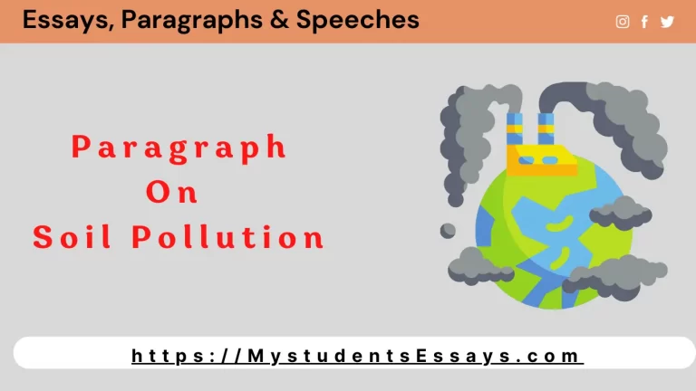 Paragraph on Soil Pollution, Causes & Impacts