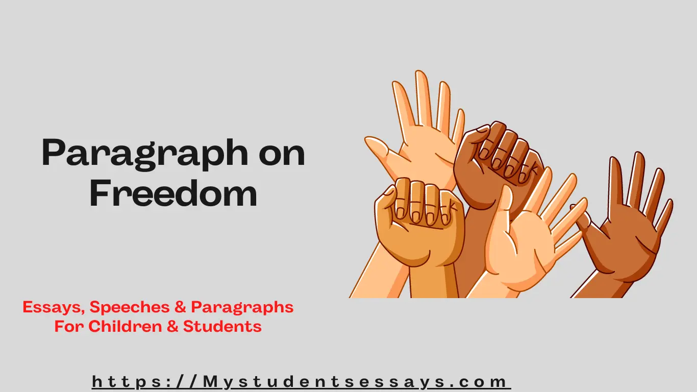 essay on freedom is life class 7