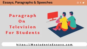 Paragraph on Television For Students