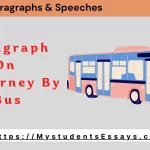 Paragraph on a journey by bus