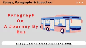 Paragraph on a journey by bus