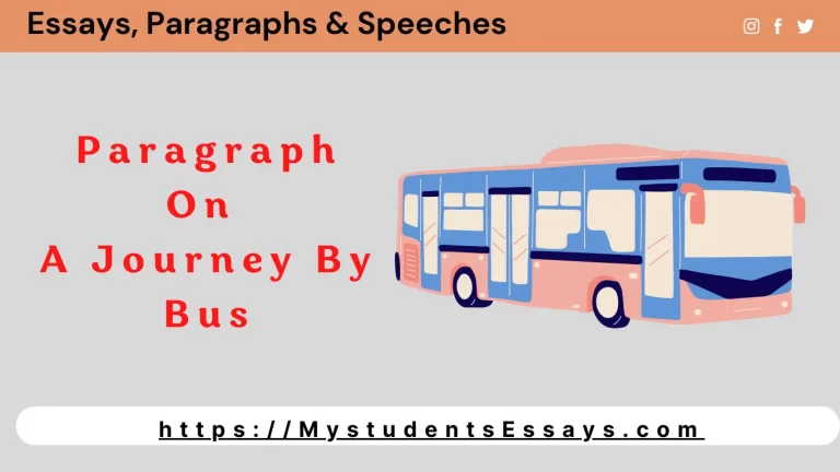 Paragraph on Journey by Bus For Students