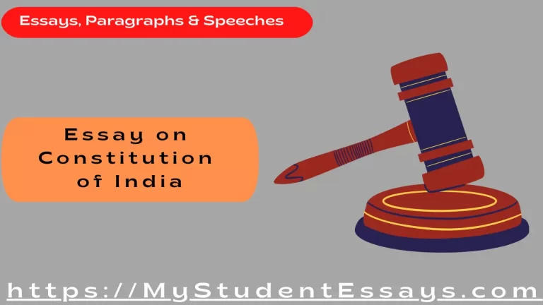 Essay on Constitution of India- Importance & Essential Features