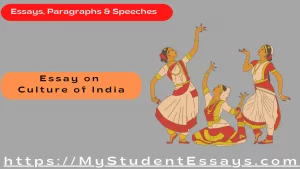 Essay on Culture of India