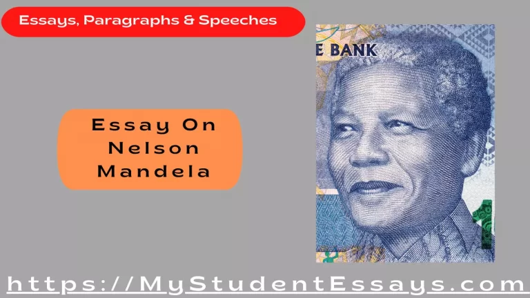 Essay on Nelson Mandela-Life, Role, Achievements