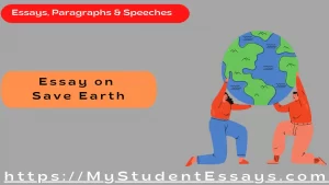 Essay on Save Earth