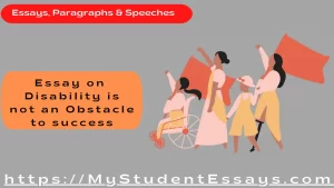Essay on disability is not obstacle to success