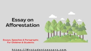 Essay on Afforestation