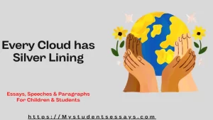 Essay on Every Cloud has Silver Lining