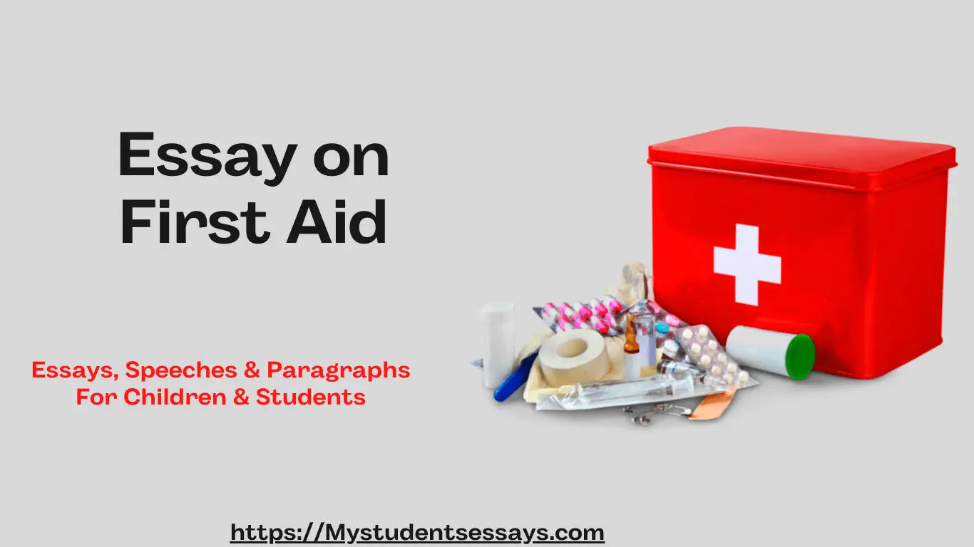 school essay on first aid