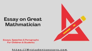 Essay on Great Mathmatician Ramanujan