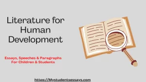 Essay on Literature for human development
